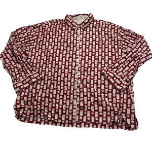 Daily Drills Sleep Shirt in Red White